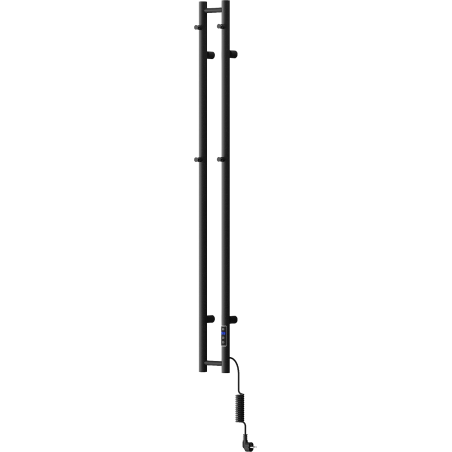Mexen Pino Elektroheizkörper mit Handtuchhaltern 1405 x 137 mm, 150 W, schwarz - W301-1405-137-00-70
