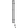Mexen Pino Elektroheizkörper mit Handtuchhaltern 1405 x 137 mm, 150 W, schwarz - W301-1405-137-00-70