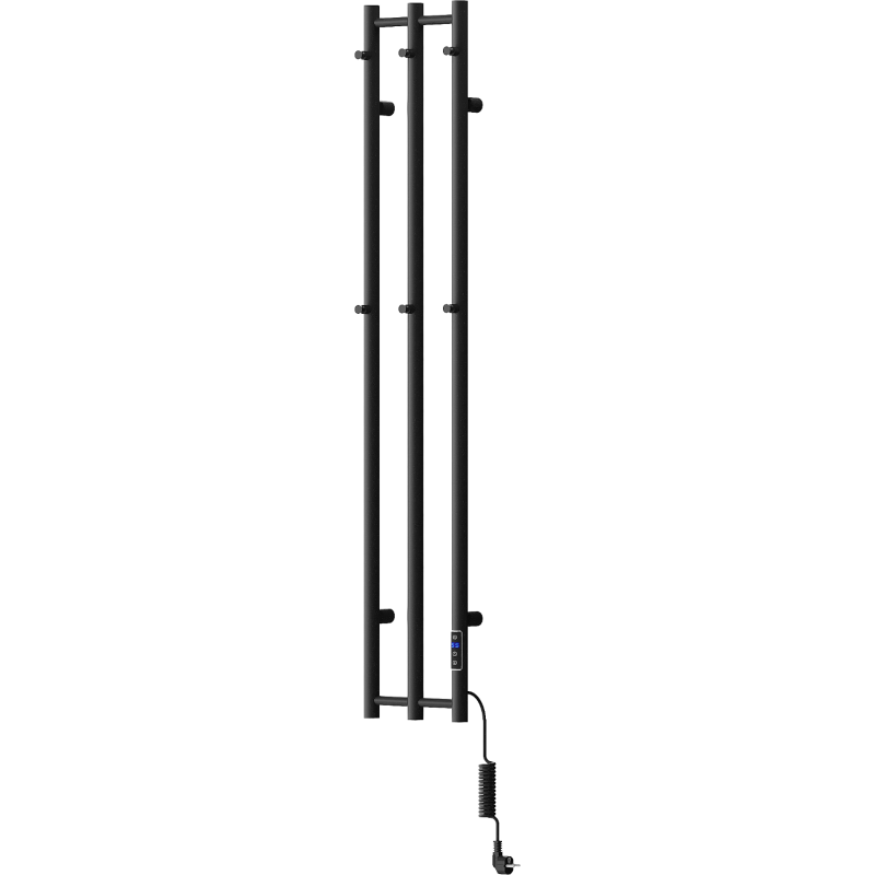 Mexen Pino elektrischer Heizkörper mit Handtuchhaltern 1405 x 242 mm, 200 W, schwarz - W301-1405-242-00-70