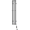Mexen Pino elektrischer Heizkörper mit Handtuchhaltern 1405 x 242 mm, 200 W, schwarz - W301-1405-242-00-70