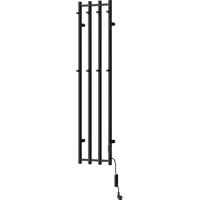 Mexen Pino elektrischer Heizkörper mit Handtuchhaltern 1405 x 347 mm, 250 W, schwarz - W301-1405-347-00-70