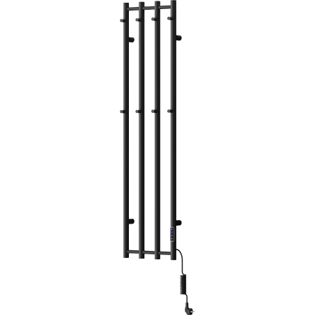 Mexen Pino elektrischer Heizkörper mit Handtuchhaltern 1405 x 347 mm, 250 W, schwarz - W301-1405-347-00-70