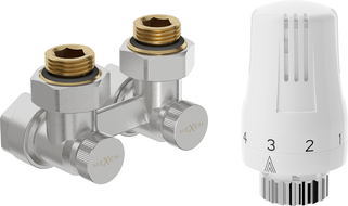 Mexen G01 thermostatisches Zweirohr-Set DN50, Winkel 1/2"x16 mm, Nickel - W911-016-918-01