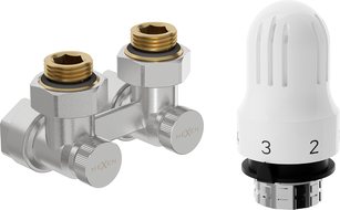 Mexen G04 thermostatisches Doppelrohr-Set DN50, Eckversion 1/2"x16 mm, Nickel - W911-016-948-01