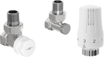 Mexen G01 thermostatisches Set, Winkel, Nickel - W913-012-918-01