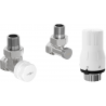Mexen G02 Thermostat-Set, Winkelform, Nickel - W913-012-928-01