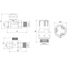 Mexen G02 Thermostat-Set gerade, Nickel - W914-012-928-01
