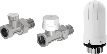 Mexen G03 thermostatisches Set gerade, Nickel - W914-012-938-01
