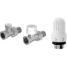 Mexen G04, gerades Thermostat-Set, Nickel - W914-012-948-01