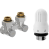 Mexen G04 thermostatisches Set DN50, Eckausführung 1/2"x3/4", Nickel - W911-012-948-01