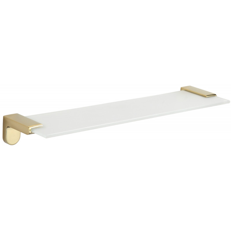 Mexen Lea hängendes Wandregal aus Glas, gold - 7026037-50