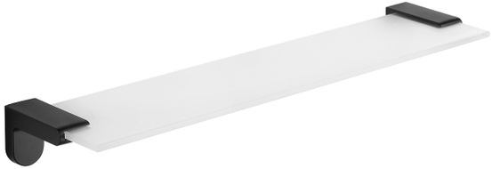 Mexen Lea hängendes Glasregal, schwarz - 7026037-70