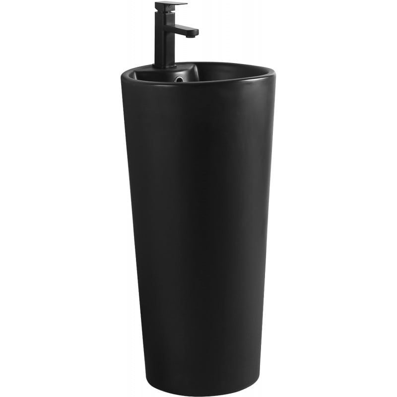 Mexen Rena freistehendes Waschbecken 40 x 40 cm, schwarz matt - 26014070