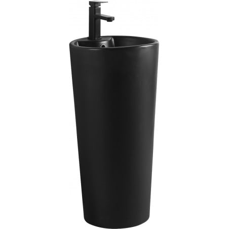 Mexen Rena freistehendes Waschbecken 40 x 40 cm, schwarz matt - 26014070