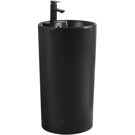 Mexen Mana freistehendes Waschbecken 45 x 45 cm, schwarz matt - 26074670