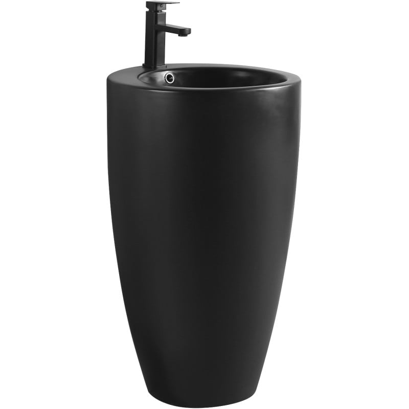 Mexen Alona freistehendes Waschbecken 50 x 50 cm, mattschwarz - 26094870