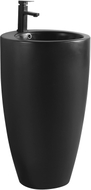 Mexen Alona freistehendes Waschbecken 50 x 50 cm, mattschwarz - 26094870