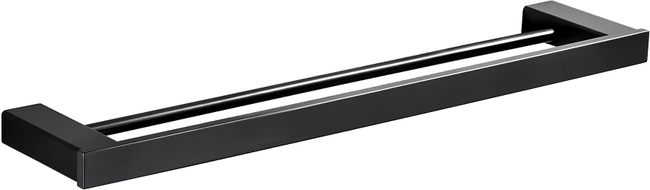 Mexen Pavo doppelte Handtuchstange, schwarz - 7030425-70