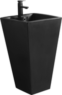 Mexen Pia freistehendes Waschbecken 47 x 47 cm, schwarz matt - 26104770