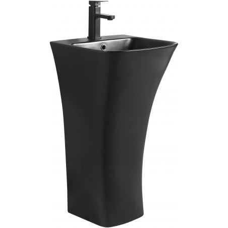 Mexen Nel freistehendes Waschbecken 45 x 44 cm, schwarz matt - 26134570