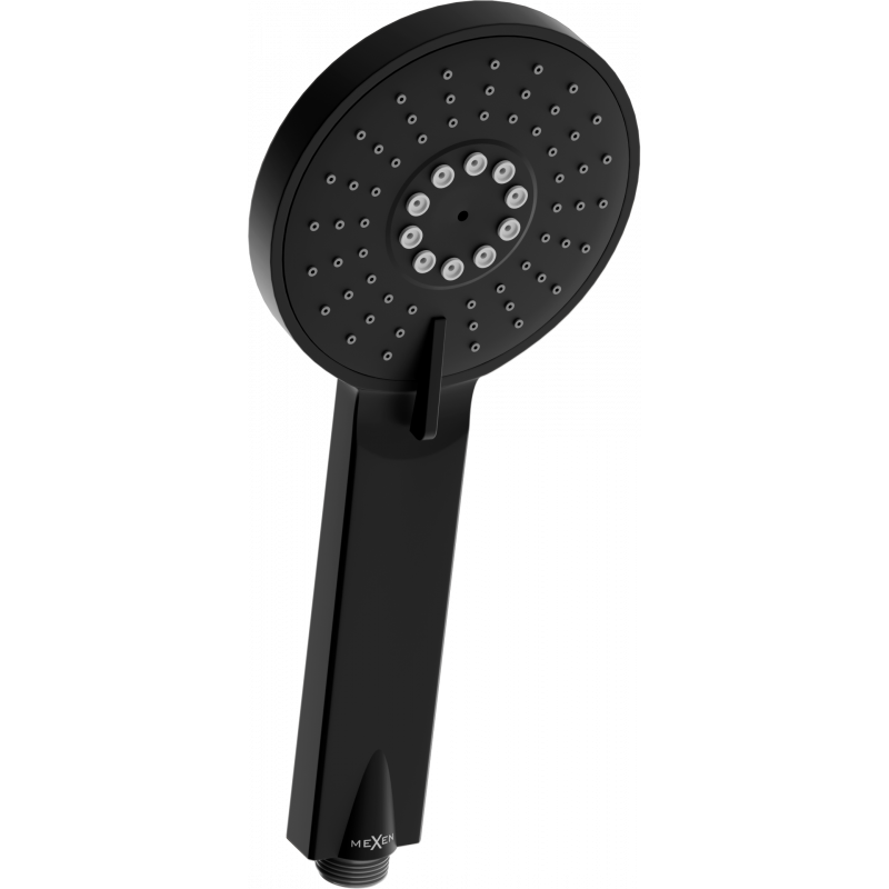 Mexen R-40 3-funktionaler Duschkopf, schwarz - 79540-70