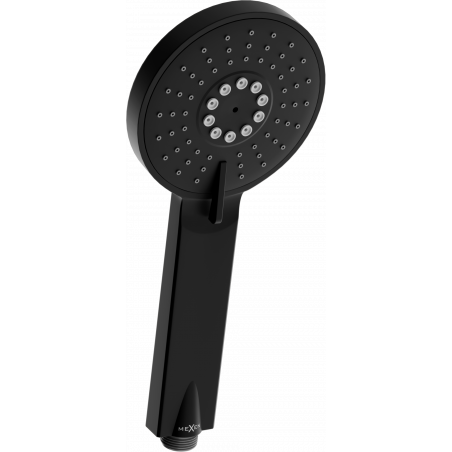 Mexen R-40 3-funktionaler Duschkopf, schwarz - 79540-70