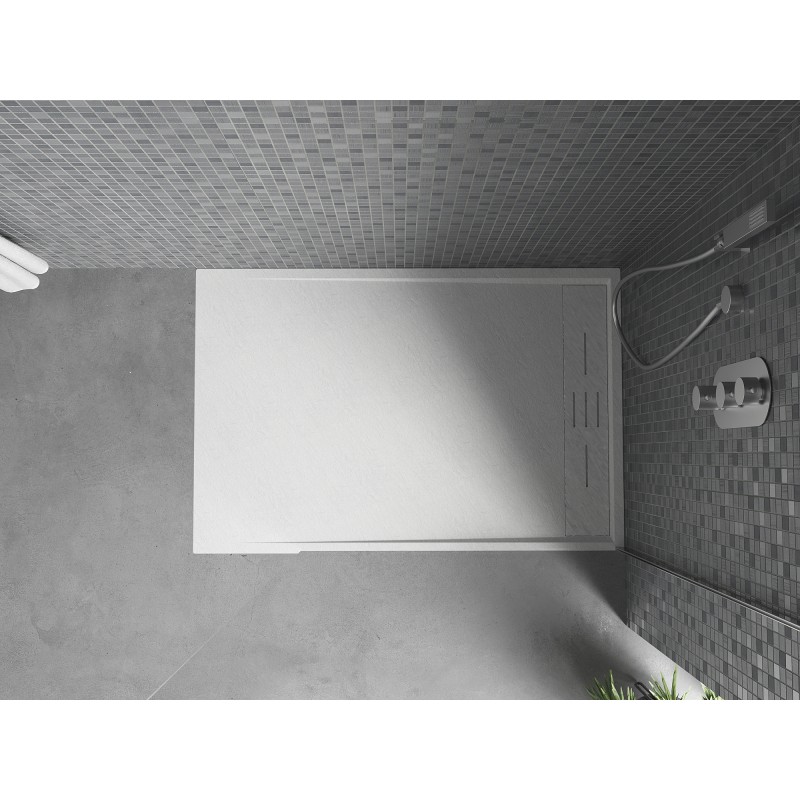 Mexen Amon rechteckige Duschwanne SMC 130 x 80 cm, weiß - 4F108013