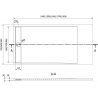 Mexen Amon rechteckige Duschwanne SMC 180 x 80 cm, weiß - 4F108018