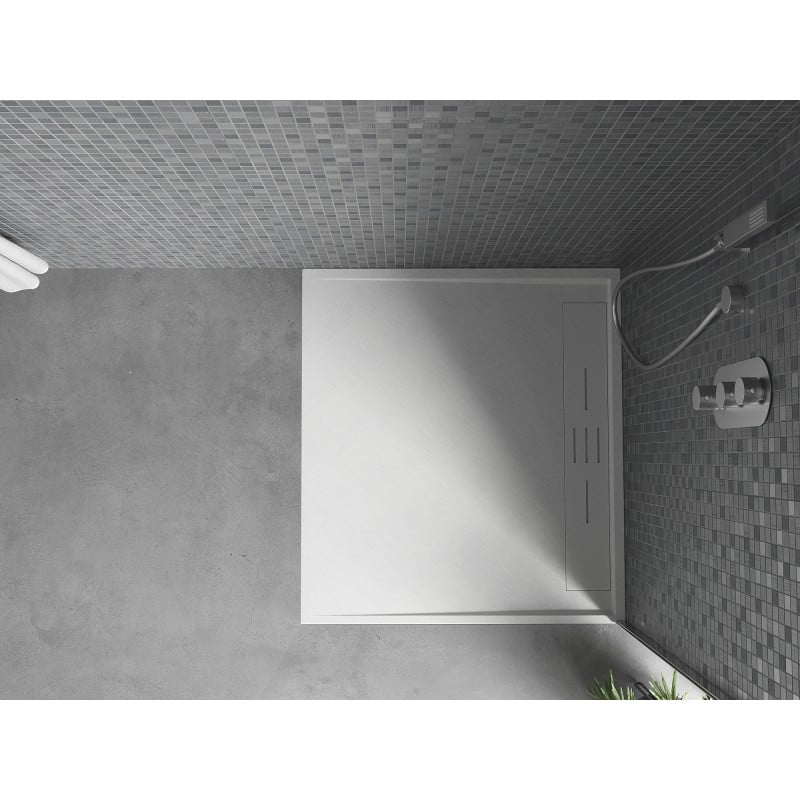 Mexen Amon rechteckige SMC-Duschwanne 100 x 90 cm, weiß - 4F109010