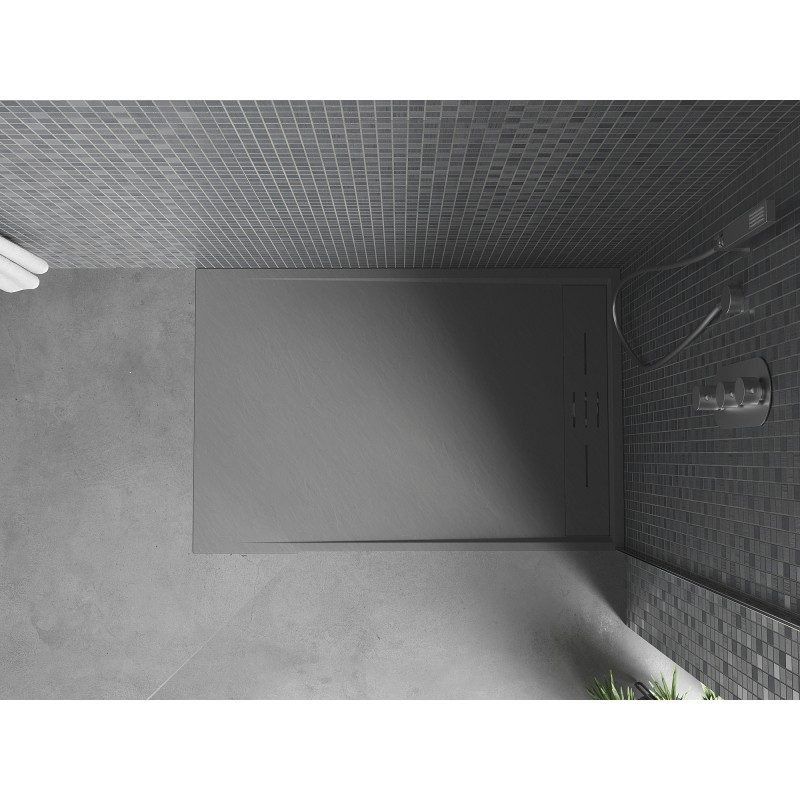 Mexen Amon rechteckige Duschwanne SMC 120 x 80 cm, grau - 4F618012