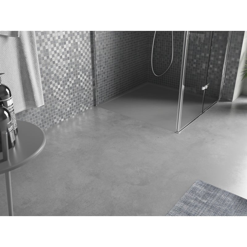 Mexen Amon quadratische Duschwanne SMC 80 x 80 cm, grau - 4F618080