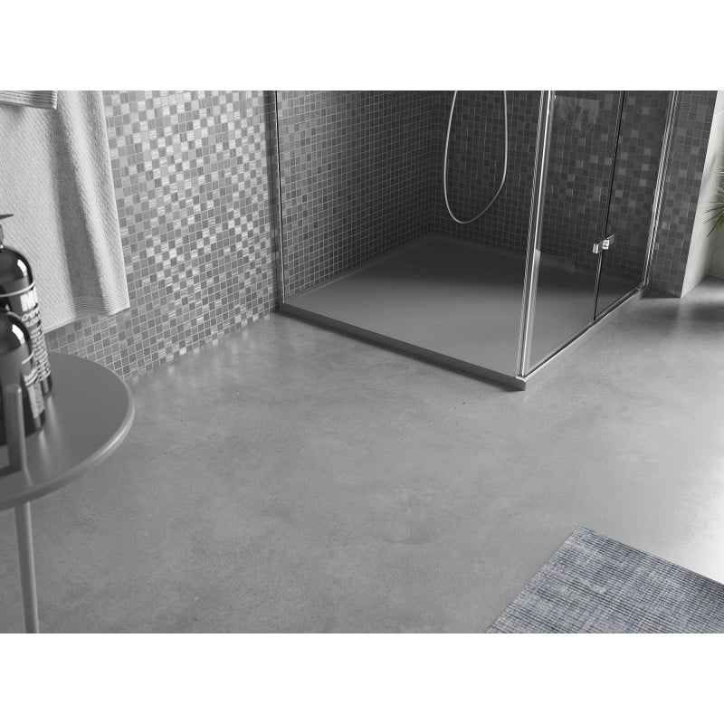 Mexen Amon quadratische Duschtasse SMC 90 x 90 cm, grau - 4F619090