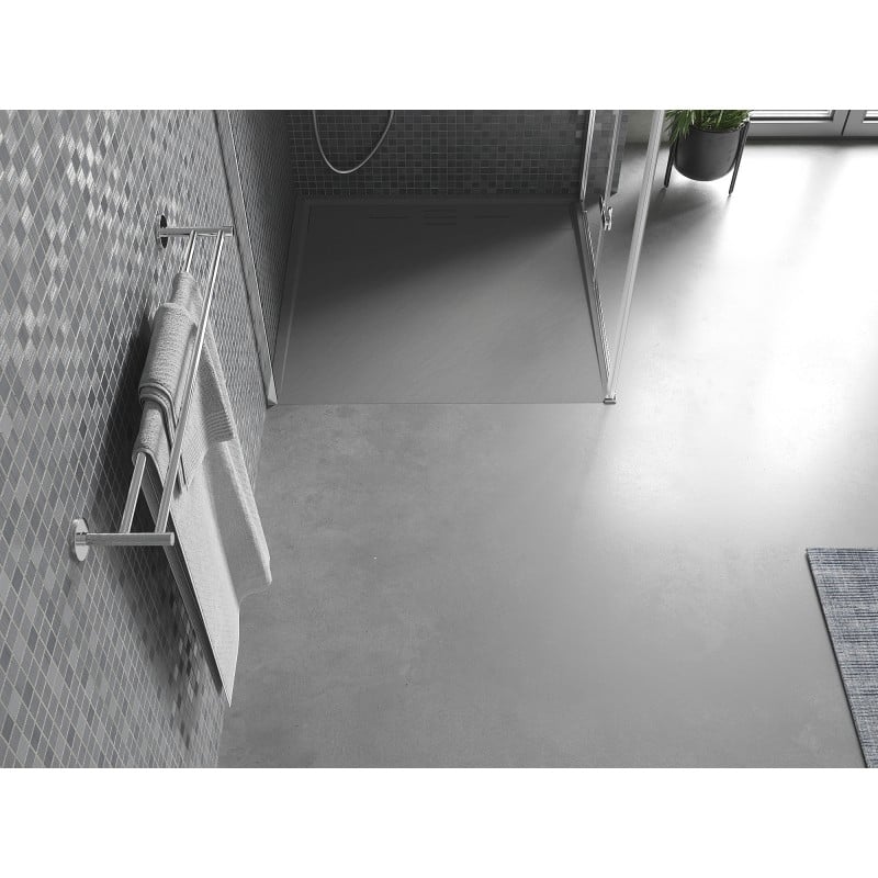 Mexen Amon quadratische Duschtasse SMC 90 x 90 cm, grau - 4F619090