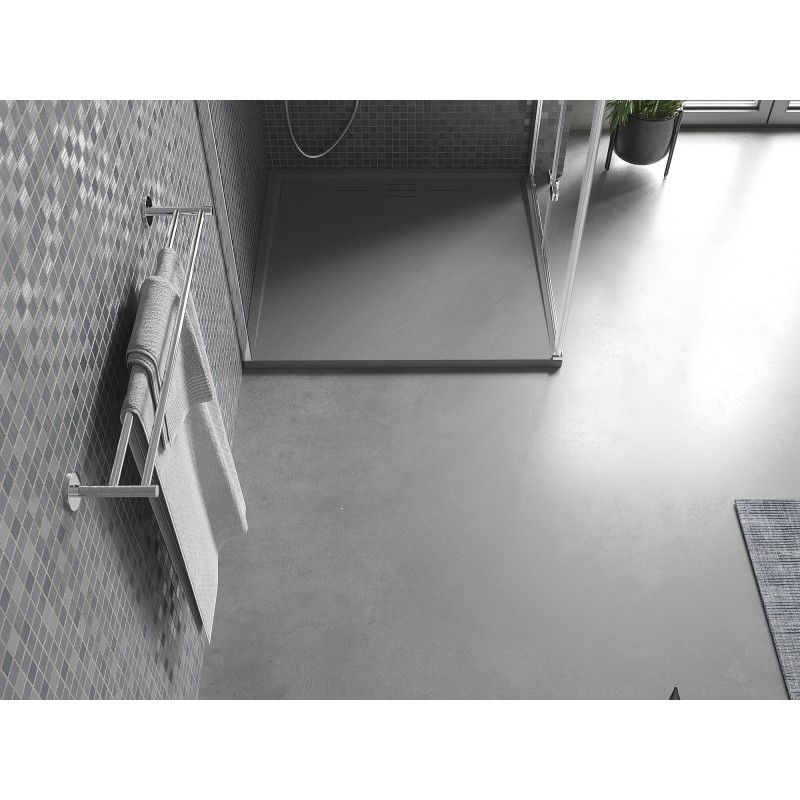 Mexen Amon quadratische Duschtasse SMC 90 x 90 cm, grau - 4F619090