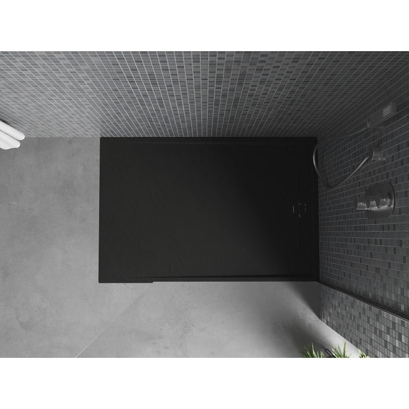 Mexen Amon rechteckige Duschwanne SMC 130 x 80 cm, schwarz - 4F708013