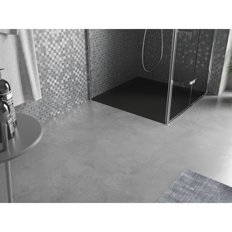 Mexen Amon quadratische Duschwanne SMC 80 x 80 cm, schwarz - 4F708080