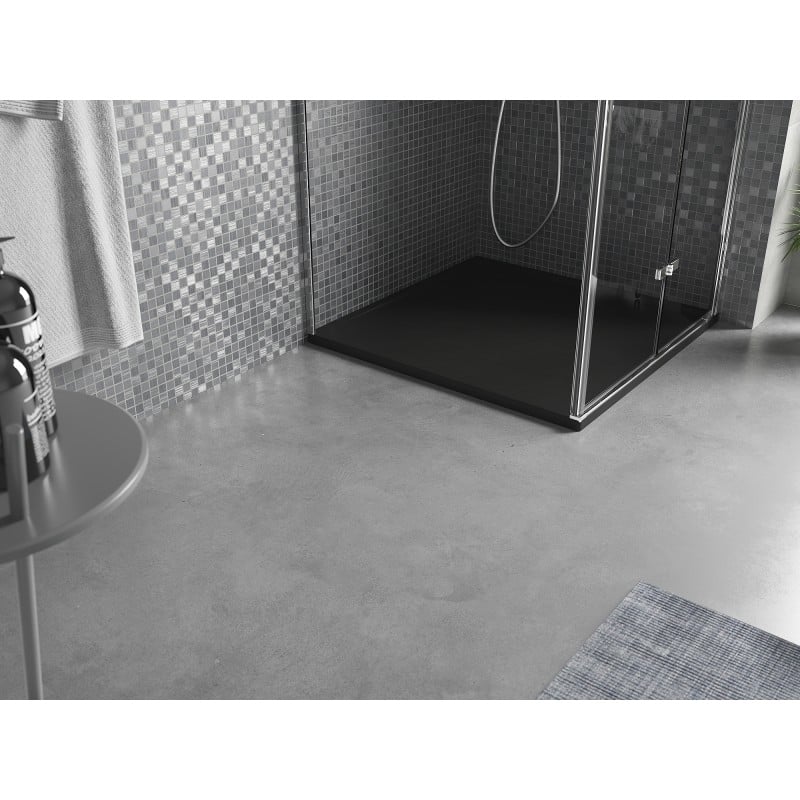 Mexen Amon quadratische Duschwanne SMC 80 x 80 cm, schwarz - 4F708080