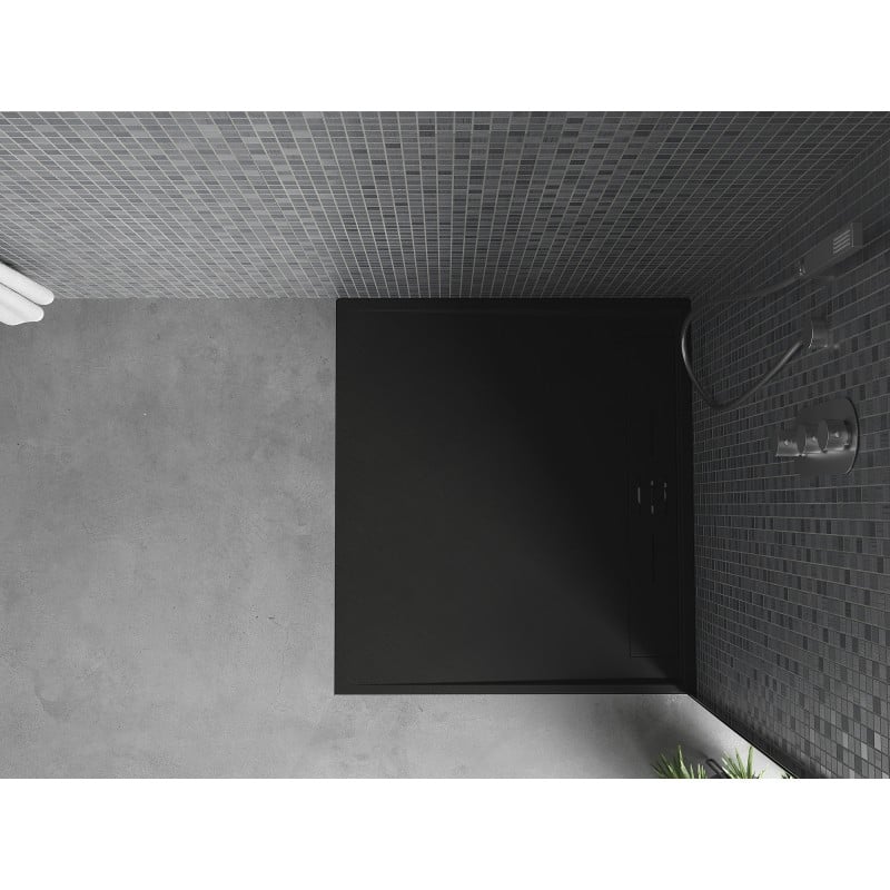Mexen Amon rechteckige Duschwanne SMC 100 x 90 cm, schwarz - 4F709010