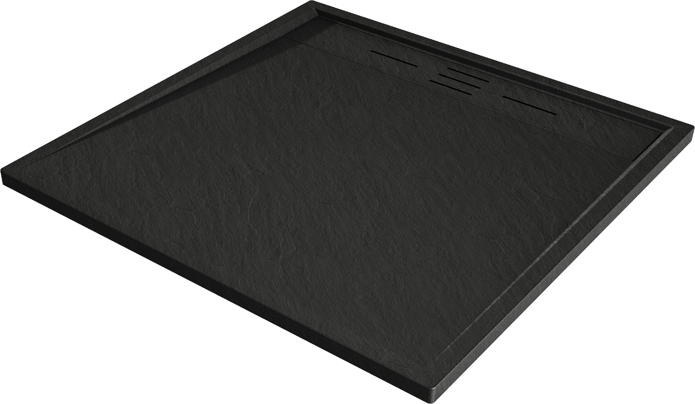 Mexen Amon quadratische Duschwanne SMC 90 x 90 cm, schwarz - 4F709090