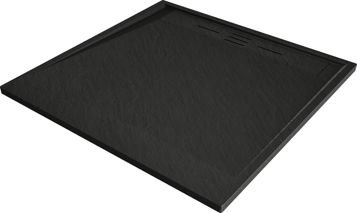 Mexen Amon quadratischer Duschwanne SMC 100 x 100 cm, schwarz - 4F701010