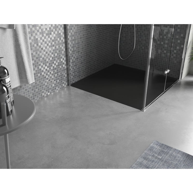 Mexen Amon quadratische Duschwanne SMC 100 x 100 cm, schwarz - 4F701010