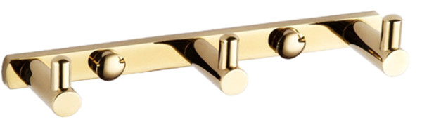 Mexen dreifacher Handtuchhaken, gold - 709163-50