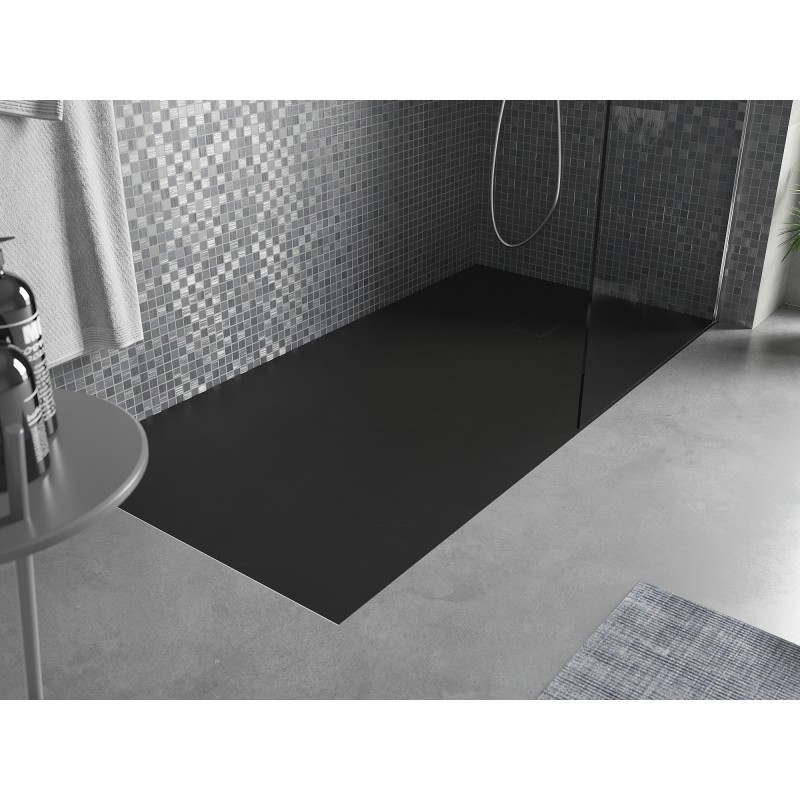 Mexen Bert rechteckige Duschwanne SMC 160 x 70 cm, schwarz - 4K707016