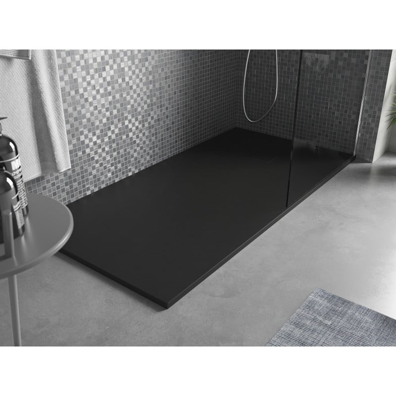 Mexen Bert rechteckige Duschwanne SMC 170 x 80 cm, schwarz - 4K708017