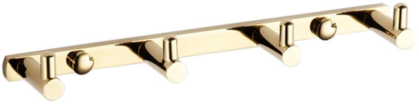 Mexen vierfacher Handtuchhaken, golden - 709164-50