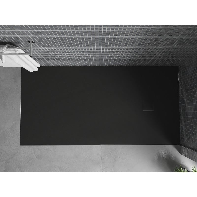 Mexen Bert rechteckige Duschwanne SMC 180 x 80 cm, schwarz - 4K708018