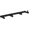 Mexen vierfacher Handtuchhaken, schwarz - 709164-70