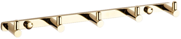 Mexen Handtuchhaken mit fünf Haken, gold - 709165-50