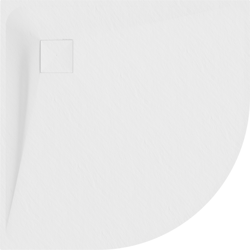 Mexen Bert Duschwanne halbkreisförmig SMC 90 x 90 cm, weiß - 4KR109090