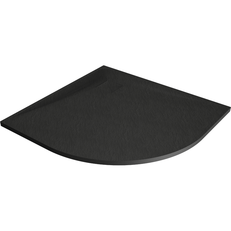Mexen Bert Duschwanne halbrund SMC 80 x 80 cm, schwarz - 4KR708080